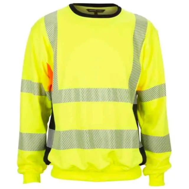 Bekken & Strøm Gjøvik collegegenser, HiVis kl.3, unisex, str. 4XL, gul/sort | 27314151 Bekken & Strøm Gjøvik collegegenser, HiVis kl.3, unisex, str. 4XL, gul/sort | 27314151