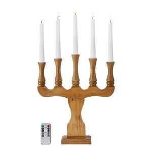 Rydboholm adventstake 5 lys beiset brun v:9646310