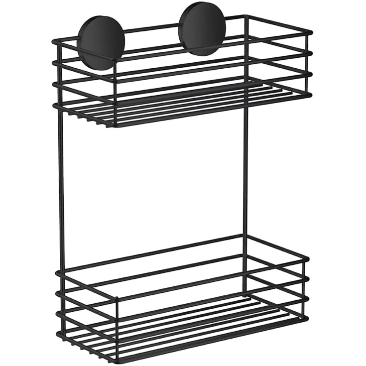 Beslagsboden dusjhylle, sort | BB1202