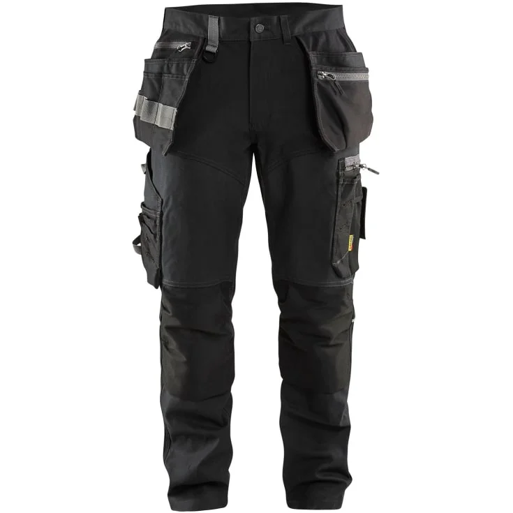 Blåkläder Workwear 1599 arbeidsbukse med 4-veis stretch, sort, str. C56 | 1599-1343-9900_C56