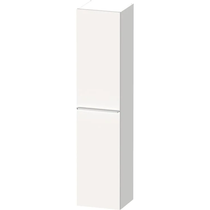 Duravit D-Neo høyskap, 40x176 cm, venstre, matt hvit/krom | DE1328L10180000