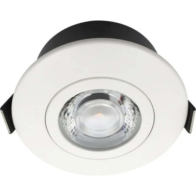 Nordtronic Low Profile Flexible downlight, Ø7,5 cm, hvit, 3000K | 35712013