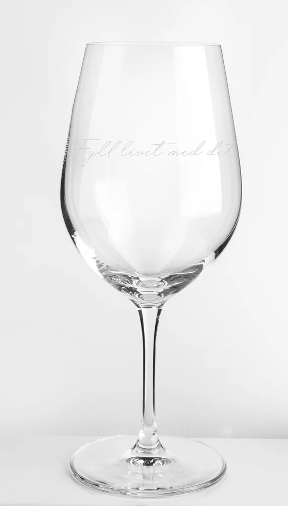 Rødvinglass 62cl Fyll Livet Med Det Som Godt Er v:5079592