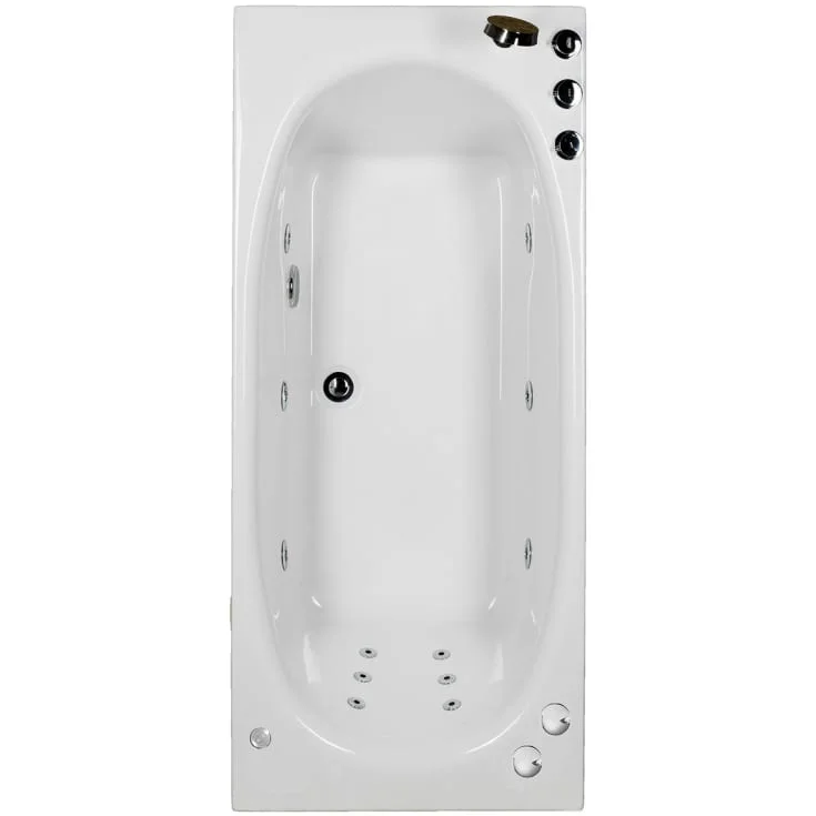 Bathlife Fridfull boblebad intro 160 cm, venstre, hvit | 40573536 Bathlife Fridfull boblebad intro 160 cm, venstre, hvit | 40573536