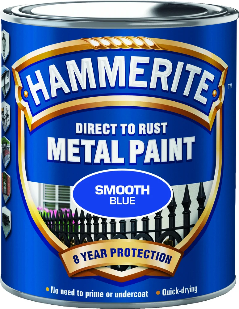 METALLMALING GLATT BLÅ 750ML v:5886781