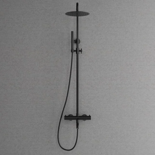 Scandtap Steel Pleasure 3 takdusjsett, Ø250 mm, shadow | 20028