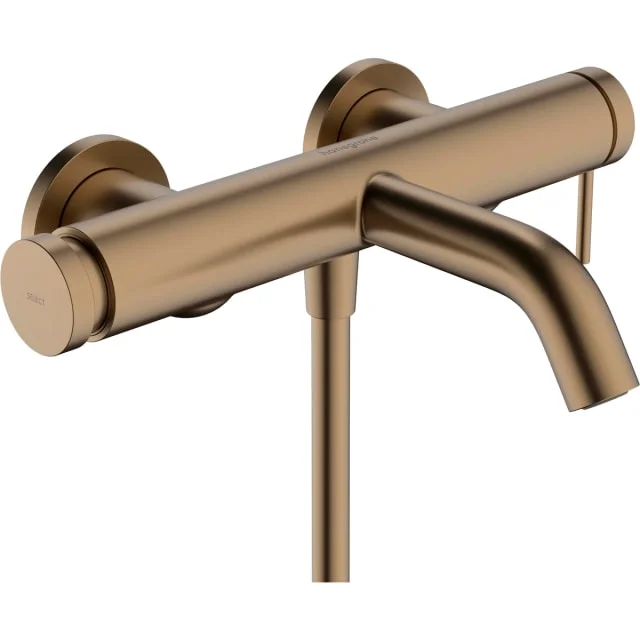 Hansgrohe Tecturis S badekarbatteri, børstet bronse pvd | 73422140 Hansgrohe Tecturis S badekarbatteri, børstet bronse pvd | 73422140