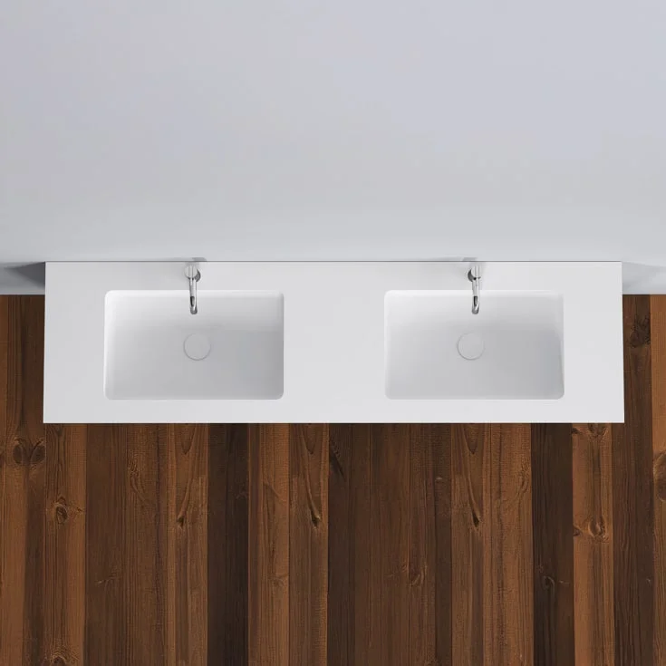 Copenhagen Bath Romsø 160 møbelservant, dobbel, 160×45 cm, hvit matt | 30040069 Copenhagen Bath Romsø 160 møbelservant, dobbel, 160×45 cm, hvit matt | 30040069