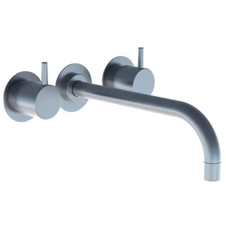 Vola 1521 servantarmatur, for innbygging, standard grep, 225 mm tut, børstet krom | 1521-20