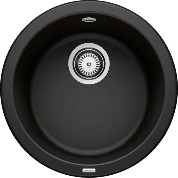Blanco Rondo UX kjøkkenvask, Ø45 cm, sort | BC-525959