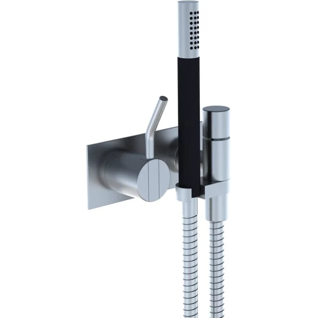 Vola 172 dusjbatteri, med hånddusj, medium grep, rustfritt | 172M-40