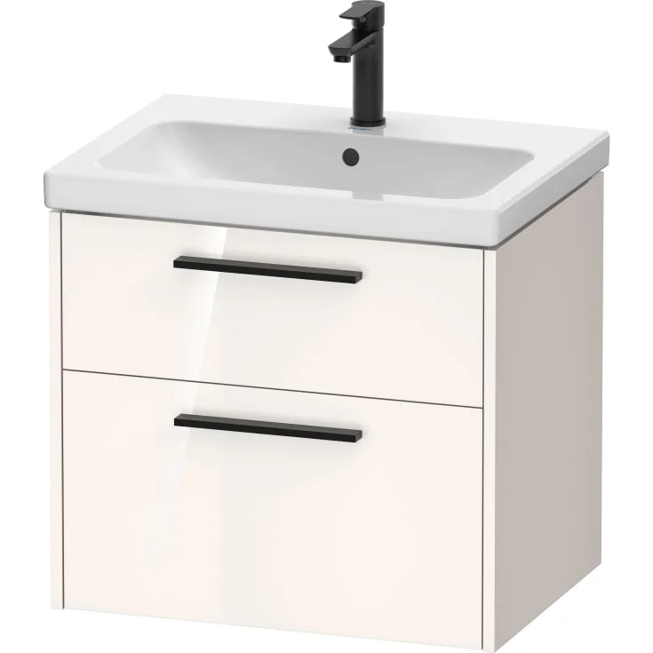 Duravit D-Code servantskap, 63,4x46 cm, hvit høyglans | DC46710BD220000
