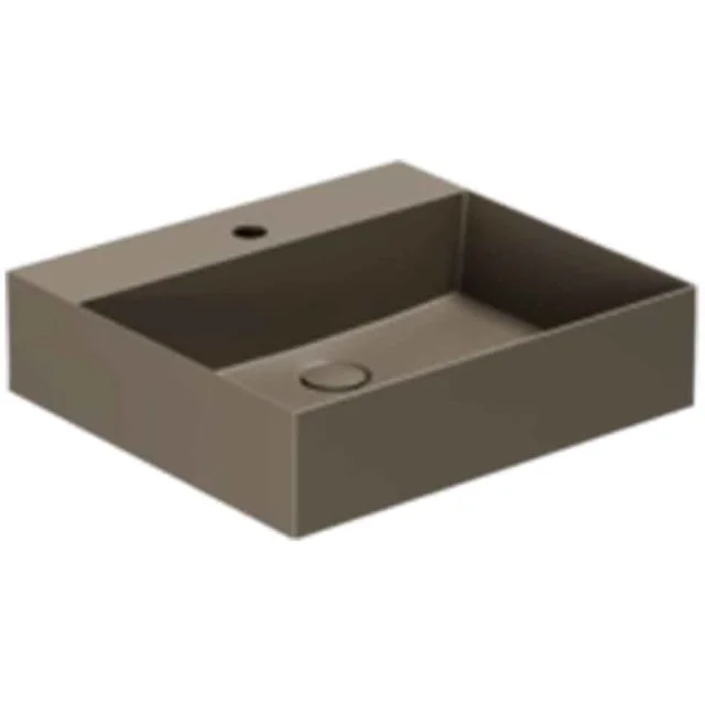 Lavabo Elegance SQ 50 servant, 50x45 cm, matt brun | 121037042