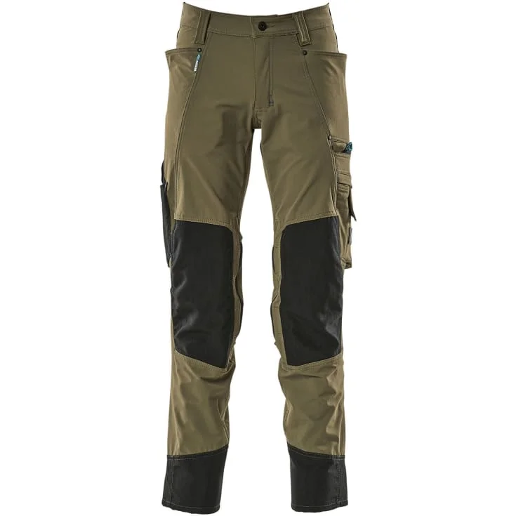 Mascot Advanced arbeidsbukser med stretch, grønn, str. 76C46 | 17179-311-33_76C46