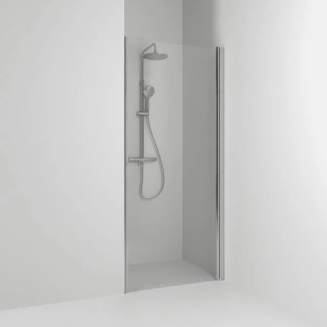 Svedbergs Skoga dusjnisje rett, 90 cm, klart glass, alu matt profil | 60107390