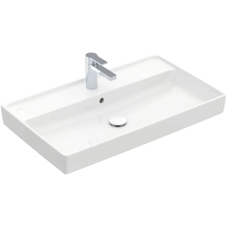 Villeroy & Boch Collaro vegghengt servant, 80x46,5 cm, med CeramicPlus, hvit | 4A3380R1