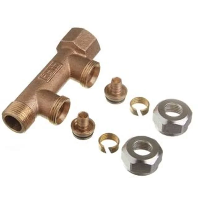 Roth fordeler med koblingssett, 2 x 3/4"x15mm, RG | 17046217.415