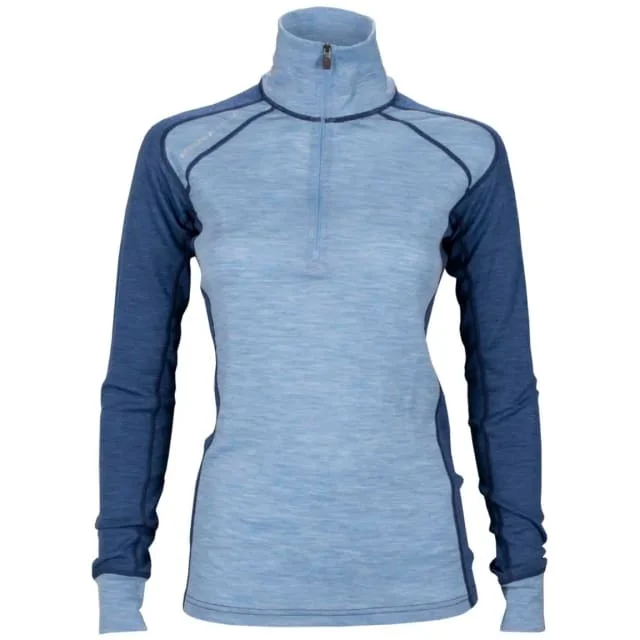 Bekken & Strøm Polo Majavatn merino undertrøye, dame, str. 2XL, lyseblå/himmelblå | 612685