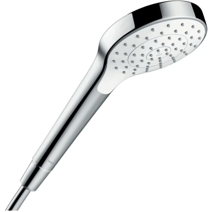 Hansgrohe Croma Select S hånddusj, vannbesparende, krom/hvit | 26806400