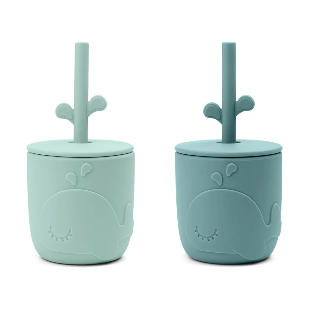 Wally kopp med peekaboo sugerør 2-pk v:2469484