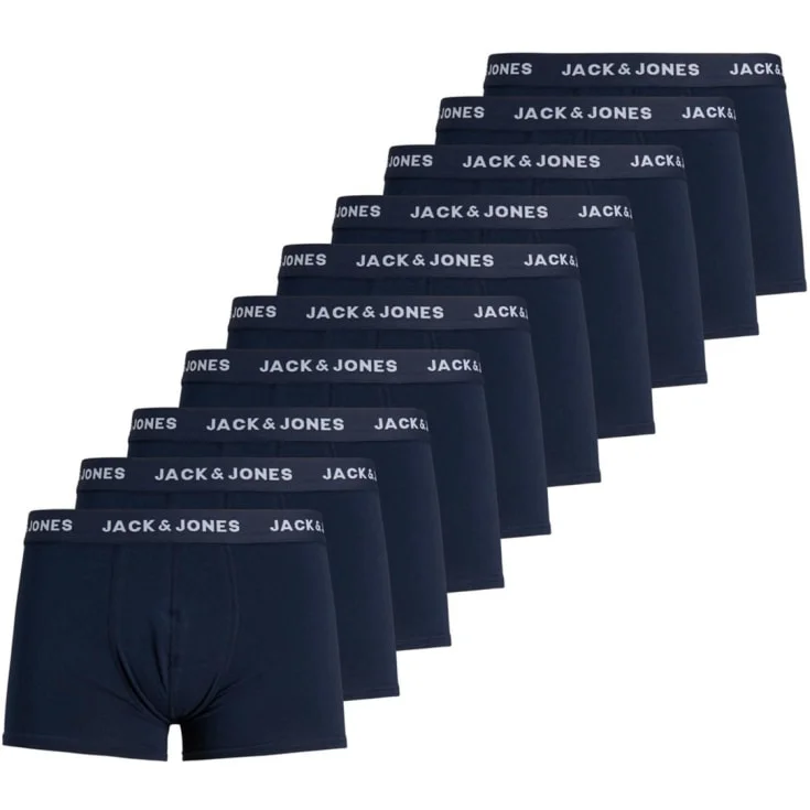 Jack & Jones Solid boxershorts 10-pak, marineblå, str. 2XL | 12189937-Navy Blazer_2XL Jack & Jones Solid boxershorts 10-pak, marineblå, str. 2XL | 12189937-Navy Blazer_2XL