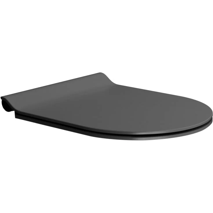 GSI Slim toalettsete, soft close, avtagbar, matt sort | MS86CSNS26