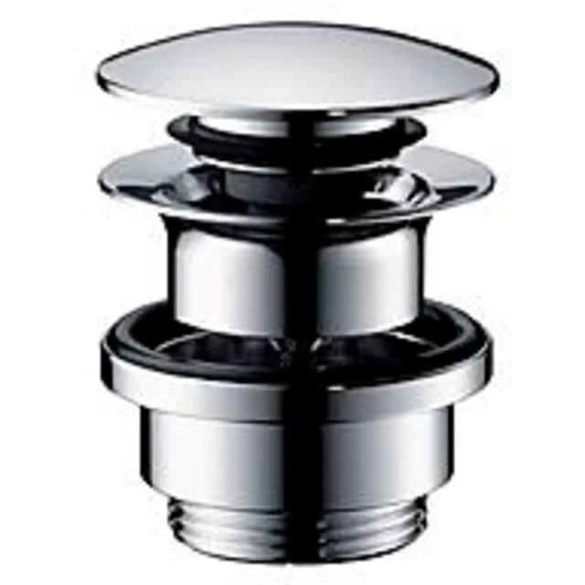 Hansgrohe push-open bunnventil 1 1/4", polert sort krom | 50100330 Hansgrohe push-open bunnventil 1 1/4", polert sort krom | 50100330