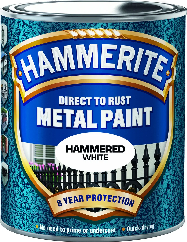 Metallmaling hvit 250ml v:3931422
