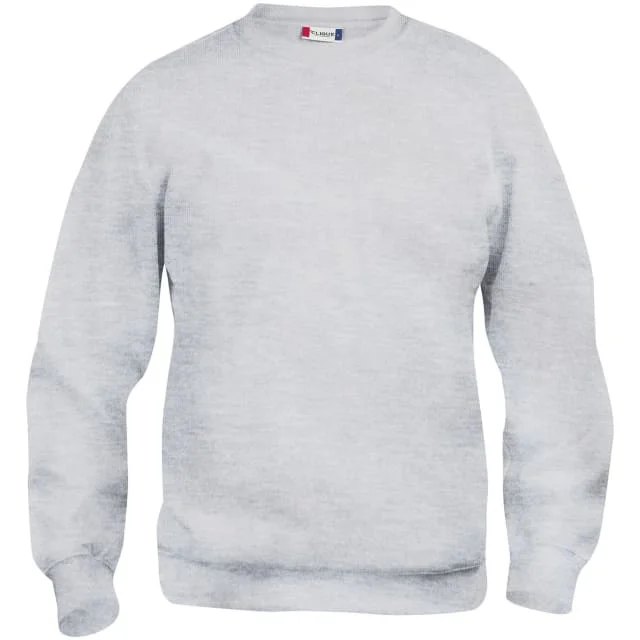 Clique Basic Roundneck collegegenser, lysegrå, str. XL | 021030-92_XL
