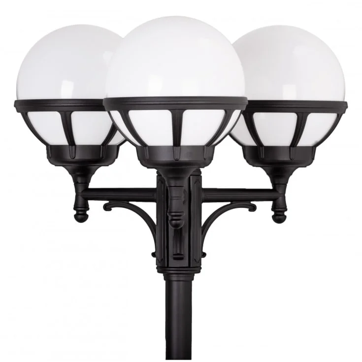 Norlys Bolgona 364 stolpelampe, LED max 3x9W, E27, IP54, hvit | 3185204