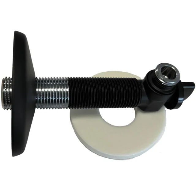 Roth albue, med dekkskive og avstegning, 1/2" X 3/8", Sort | 5118055 Roth albue, med dekkskive og avstegning, 1/2" X 3/8", Sort | 5118055