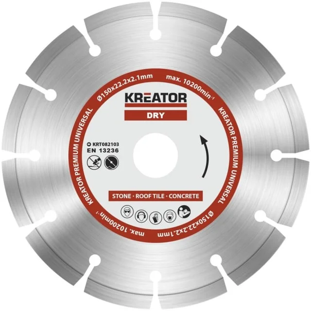 Kreator Diamantkappskive betong 150 mm til rillefreser | KRT082103 Kreator Diamantkappskive betong 150 mm til rillefreser | KRT082103