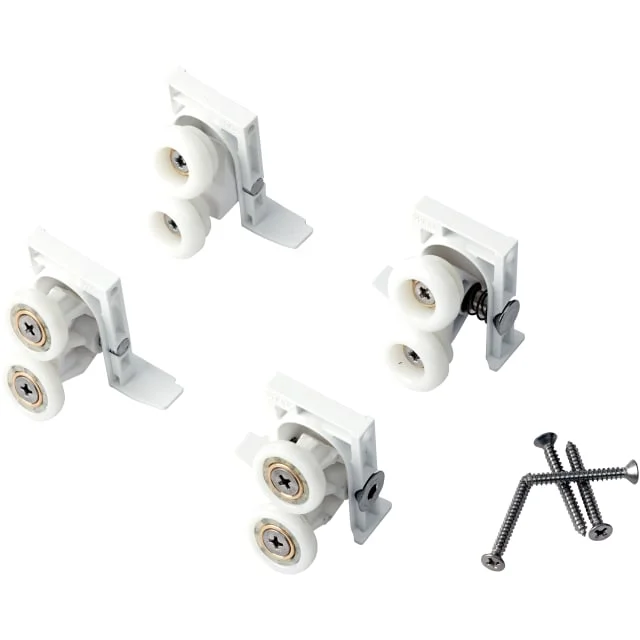 Contura Shower Prisma hjulopphengssett komplett, hvit | Z0573180 Contura Shower Prisma hjulopphengssett komplett, hvit | Z0573180