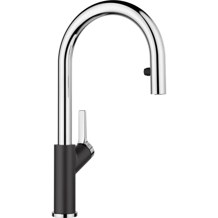 Blanco Carena-S Vario kjøkkenarmatur, uttrekkbar tut, sort/krom | BC-526172 Blanco Carena-S Vario kjøkkenarmatur, uttrekkbar tut, sort/krom | BC-526172