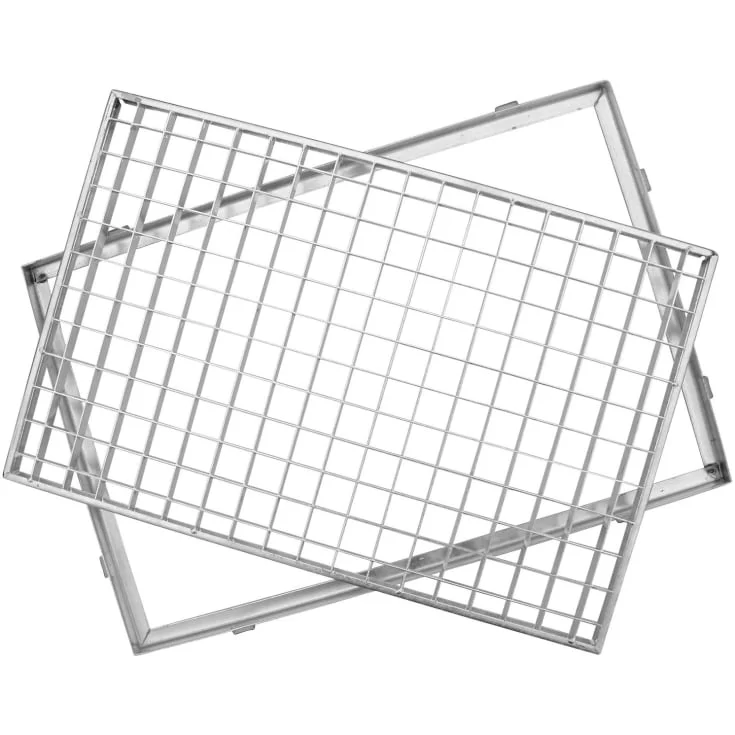 Aco Vario dørrist, med ramme, 100×50 cm, galvanisert | 03494 Aco Vario dørrist, med ramme, 100×50 cm, galvanisert | 03494