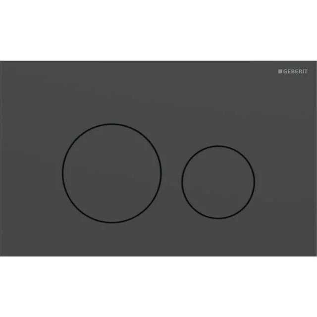 Geberit Sigma 40 Round betjeningsplate, matt sort | 1387340