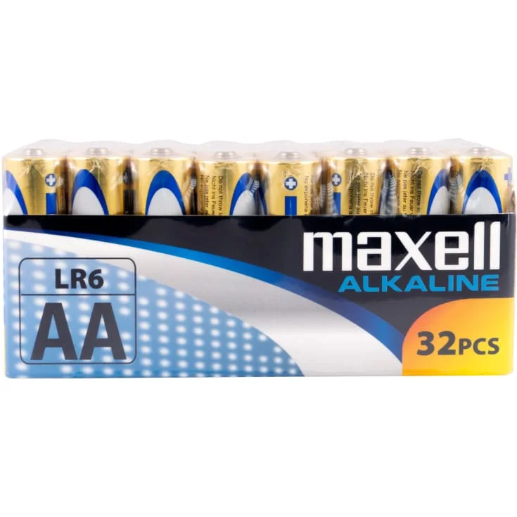 Maxell AA batterier, 32 stk. | 100028691
