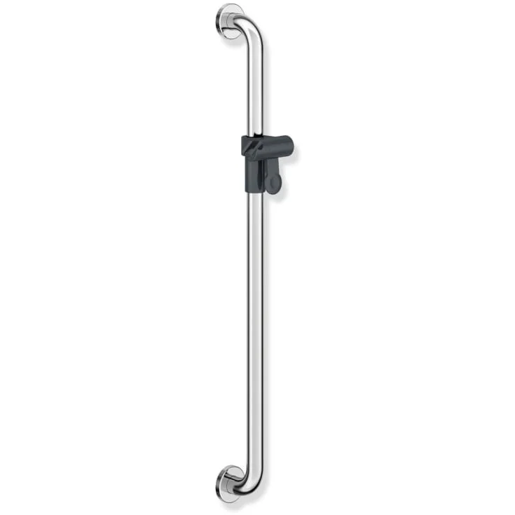 Hewi 801 støttehåndtak/dusjstang, 90 cm, krom/grå | 801.33.11054