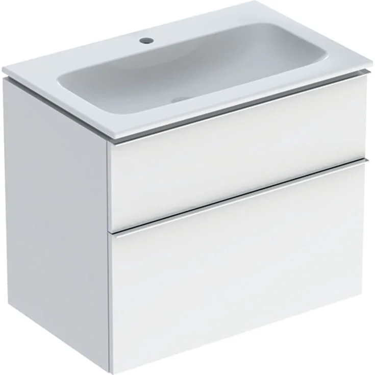 Geberit iCon møbelpakke, 75x48 cm, rengjøringsvennlig, hvit høyglans/krom | 502.332.01.2