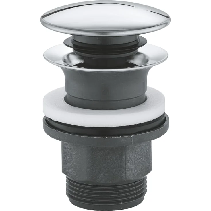 Grohe bunnventil, push-open, krom | 40824000 Grohe bunnventil, push-open, krom | 40824000