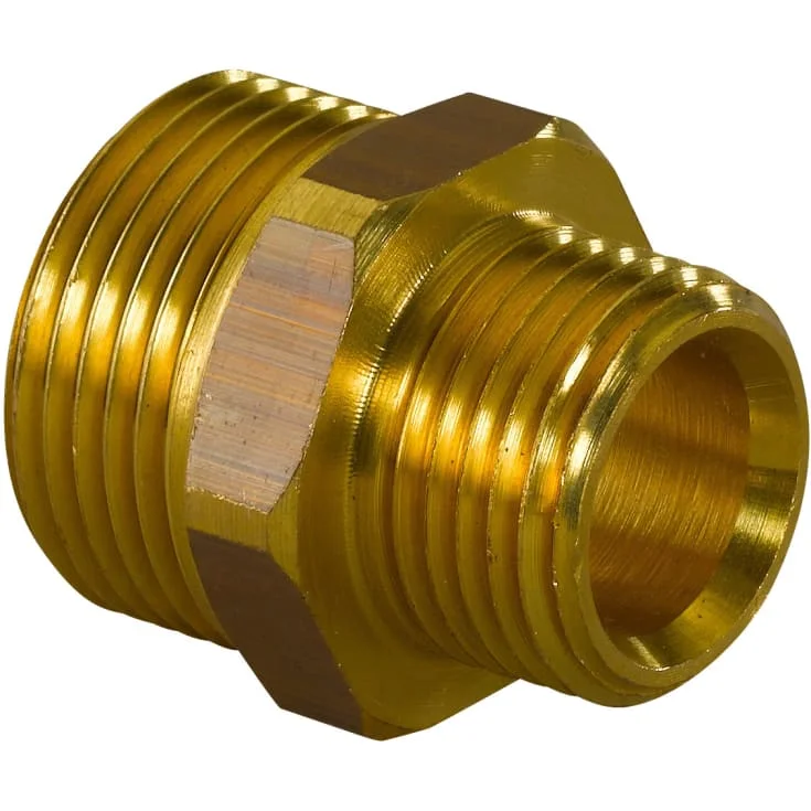Uponor FPL-X dobbelnippel, utvendig/utvendig, 3/4"x1/2" | 045410033