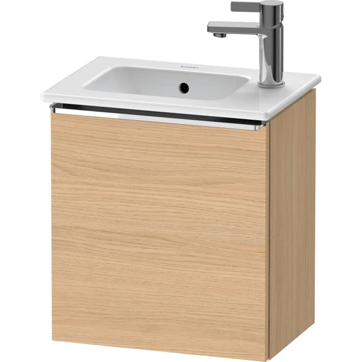 Duravit D-Neo servantskap, 41x27,4 cm, høyre, eik/krom | DE4259R10300000