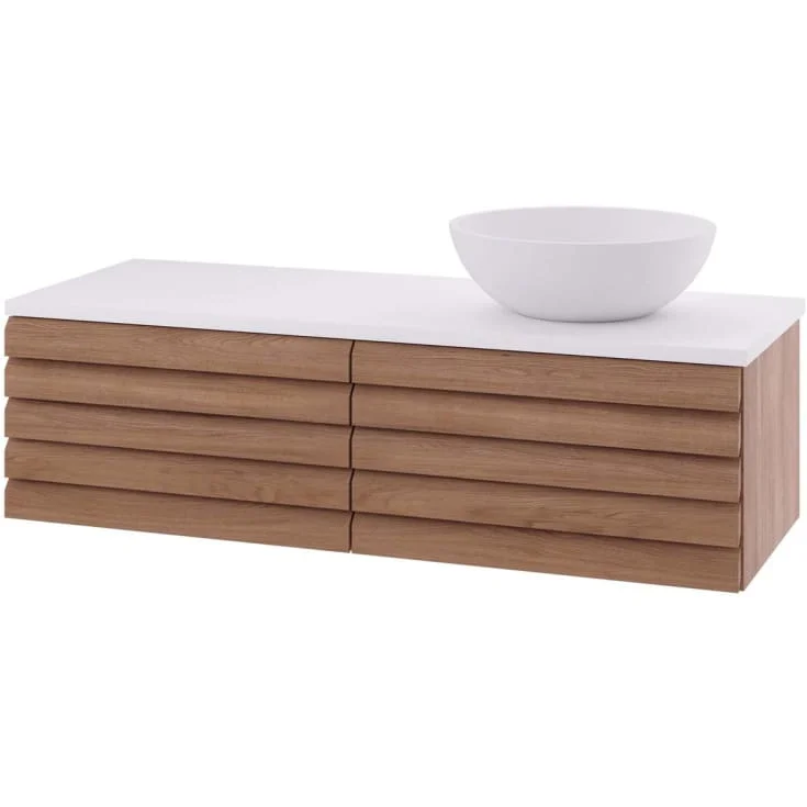 Linn Bad Selma servantskap, 1 skuff, høyre, 120x45,7x33,4 cm, eikestav | 160512STH