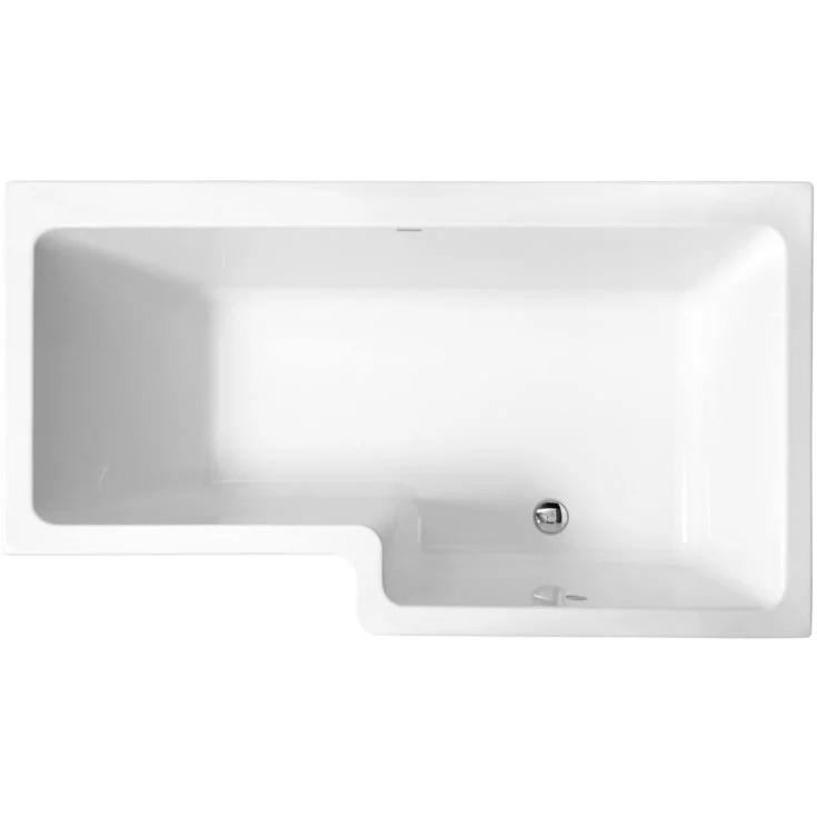 Svedbergs Torne dusjbadekar, 170×70/85 cm, høyre, med endegavl | Z1700HG