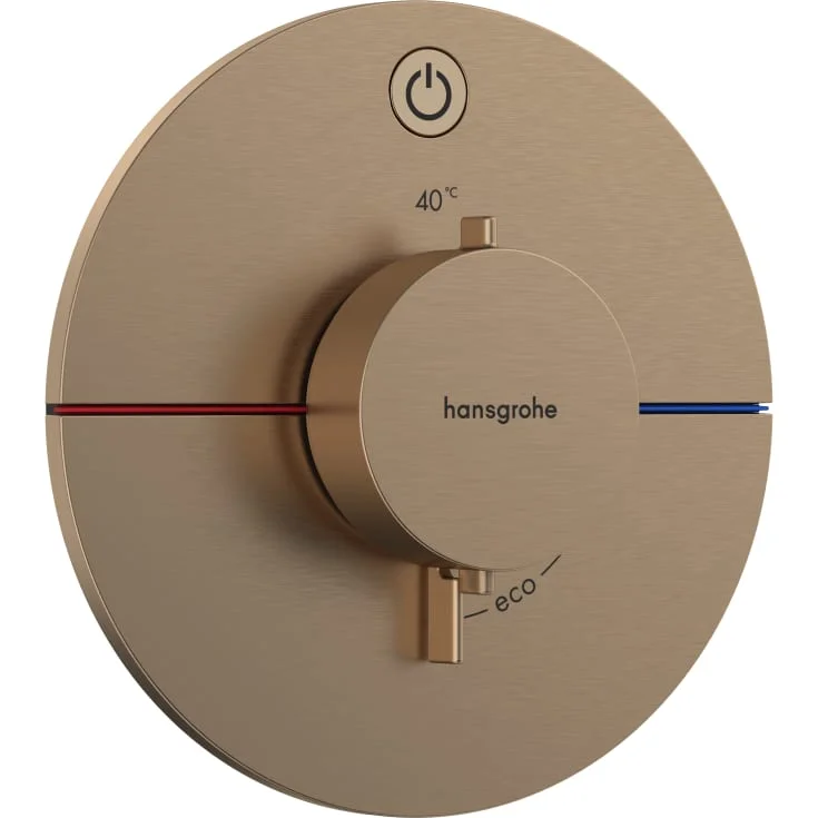 Hansgrohe ShowerSelect Comfort S dusjtermostat, med 1 uttak, børstet bronse | 15553140