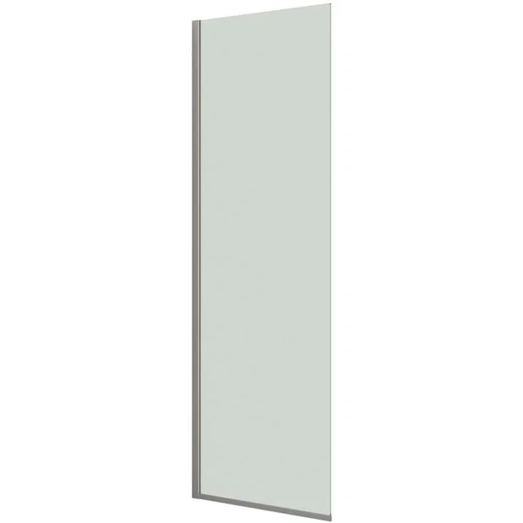 Dansani Match dusjvegg, modell D, 77 cm, klart glass, satin profil | D81-01