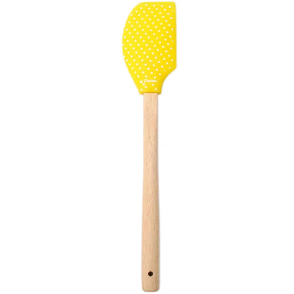 Slikkepott Gul med treskaft v:3090045