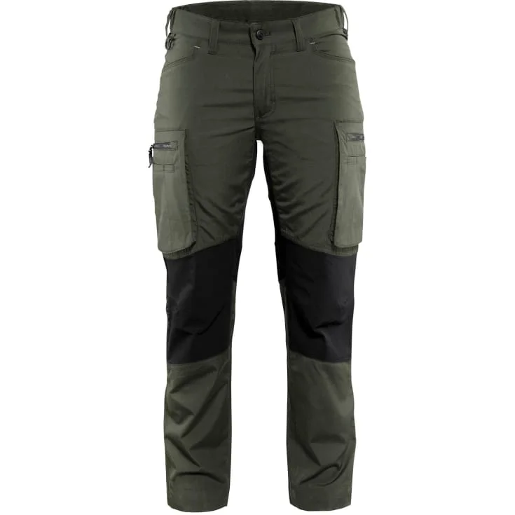 Blåkläder Workwear Unite servicebukse dame, olivengrønn/sort, str. C34 | 7159-1845-4699_C34