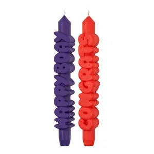 3D kronelys 23 cm 2 stk B-DAY indigo/oransje v:2469916 3D kronelys 23 cm 2 stk B-DAY indigo/oransje v:2469916
