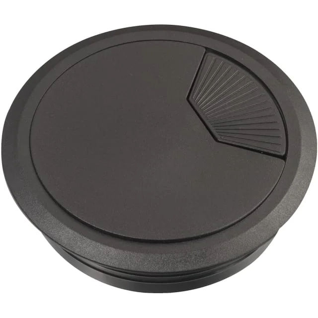 Schneider Unica+ kabelgjennomføring Ø80 mm, sort | 1283928